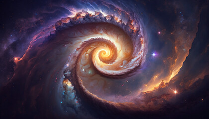 Galaxy Spiral Texture Background