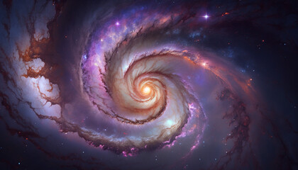 Galaxy Spiral Texture Background