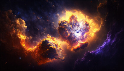 Supernova Remnants Texture Background