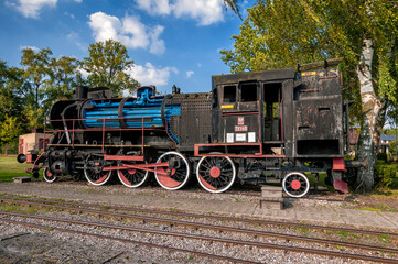 Fototapeta na wymiar Railway Museum in Koscierzyna, Pomeranian Voivodeship, Poland.