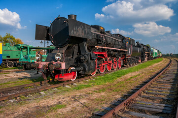 Railway Museum in Kościerzyna, Pomeranian Voivodeship, Poland.