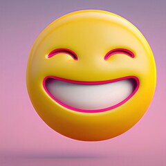 Fototapeta premium 3d smiley face