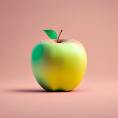Apple in a Softly Colored, Centrally Composed Image