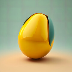 Mango in a Softly Colored, Centrally Composed Image