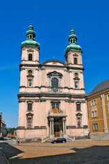 Catholic church of the Assumption of the Blessed Virgin Mary. Nysa, Opole Voivodeship, Poland.