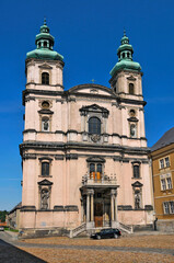 Fototapeta premium Catholic church of the Assumption of the Blessed Virgin Mary. Nysa, Opole Voivodeship, Poland.