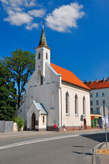 Obraz premium Church of the Annunciation of the Blessed Virgin Mary. Nysa, Opole Voivodeship, Poland.