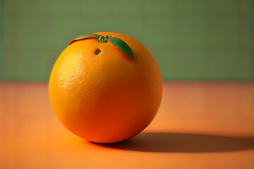 Orange Fruit in a Softly Colored, Centrally Composed Image
