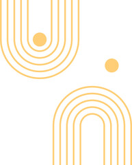 Mid-Century Curved Line