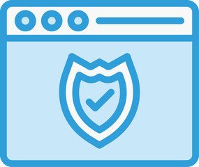 Web protection Vector Icon Design Illustration