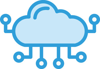 Cloud computing Vector Icon Design Illustration