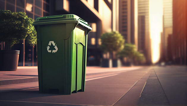 Municipal waste disposal. Concept: Waste disposal and cleanliness