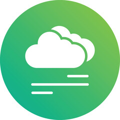 Foggy Vector Icon Design Illustration