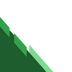 Fototapeta premium Green Busines Corner Shape