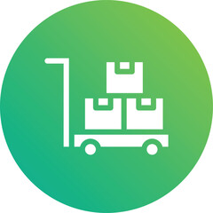 Trolley Vector Icon Design Illustration