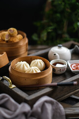 mini steamed bun on the table