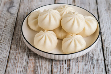 mini steamed bun on the table