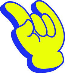 90's Style Illustration Element