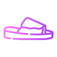 sandals gradient icon