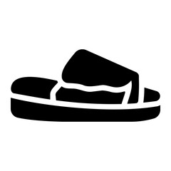 sandals glyph icon