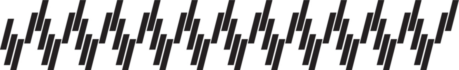 Slanted Line Border Design Element