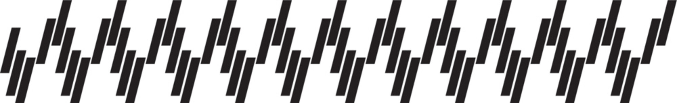 Slanted Line Border Design Element