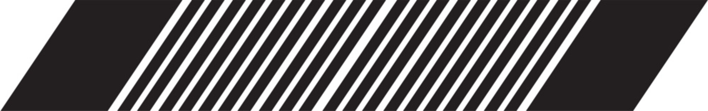 Slanted Line Border Design Element
