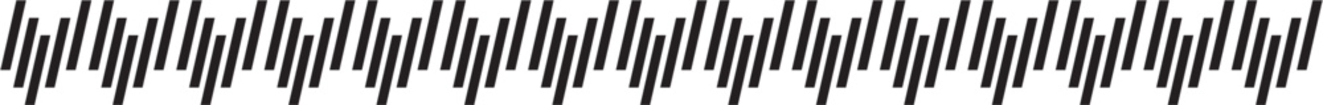 Slanted Line Border Design Element