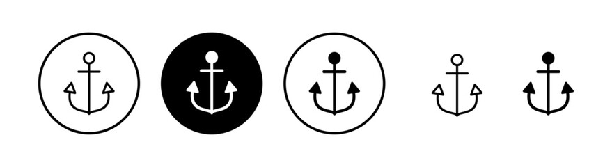 Anchor icon vector illustration. Anchor sign and symbol. Anchor marine icon.