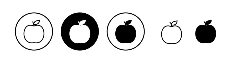 Apple icon vector illustration. Apple sign and symbols for web design.