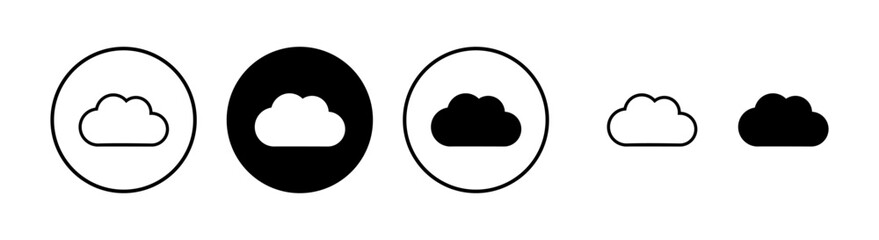 Cloud icon vector illustration. cloud sign and symbol