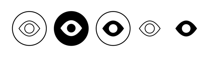 Eye icon vector illustration. Eye sign and symbol. Look and Vision icon.