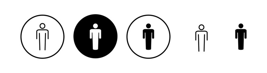 Man icon vector illustration. male sign and symbol. human symbol
