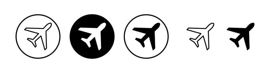 Plane icon vector illustration. Airplane sign and symbol. Flight transport symbol. Travel sign. aeroplane