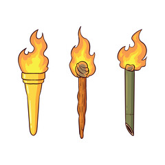 hand drawn torch collection