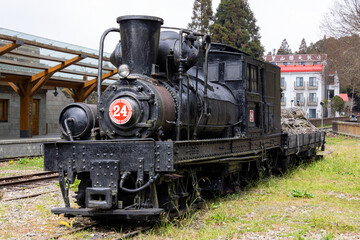 Fototapeta na wymiar Alishan Forest Railway in Alishan national park