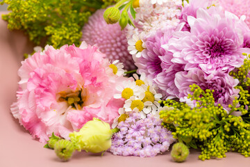 Box filled with stunning purple flowers