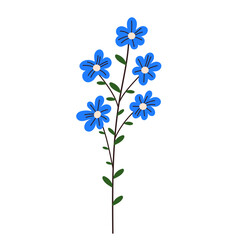 flower in flat style isolated vector