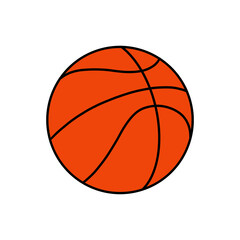 Basketball In Flat Design