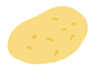 かわいいジャガイモのメークイン／手描きイラスト素材