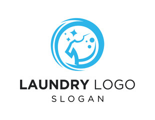 Logo about Laundry on a white background. created using the CorelDraw application.