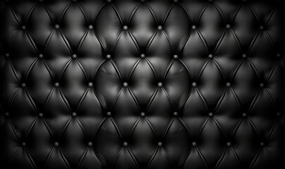  a black leather upholstered background with a pattern of circles and dots on the back of the upholster photo is a high resolution.  generative ai