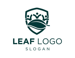 Logo about Leaf on a white background. created using the CorelDraw application.