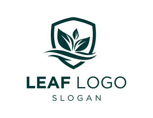 Logo about Leaf on a white background. created using the CorelDraw application.