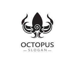 Octopus logo image design icon illustration animal vector