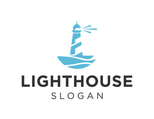 Logo about Lighthouse on a white background. created using the CorelDraw application.