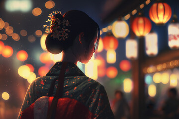 Obraz premium Celebrating the Equinox: Japan's Higan Festival in Full Swing