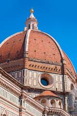 Fototapeta na wymiar Florence Cathedral, Cattedrale di Santa Maria del Fiore is the cathedral of Florence, Italy