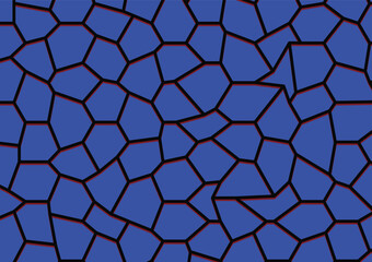 Abstract blue background with cells, not seamless
