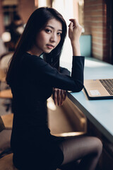 portrait of an asian beautyful girl